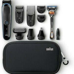Braun MGK3980 9 in 1 Lithium cordless hair cut nose body Trimmer Groom Kit Set